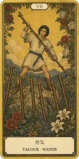 タロットカード 勇気 VALOUR · WANDS
